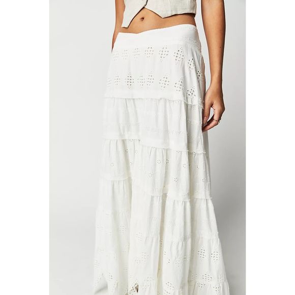 Free People White Maxi Skirt - Picture 4 of 14